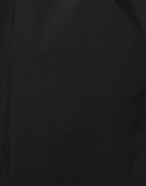 Stylish Miller Black Cotton Blend Shirt Dress with Elbow Sleeves