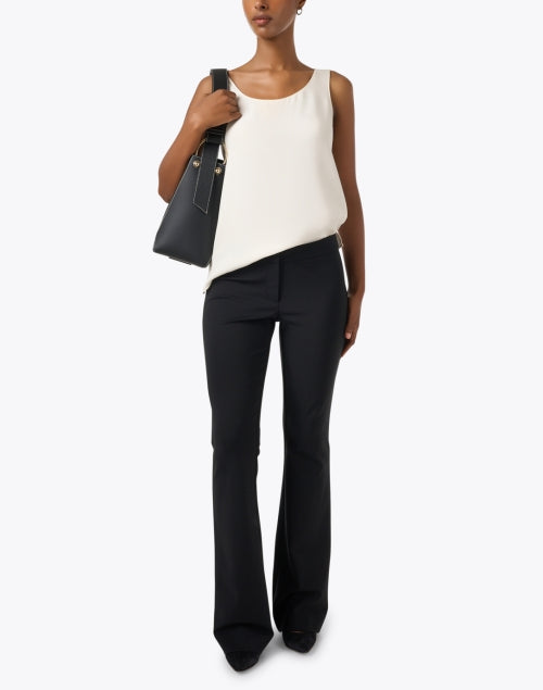 Finley Lightweight Breathable White Double Silk Georgette Sleeveless Top