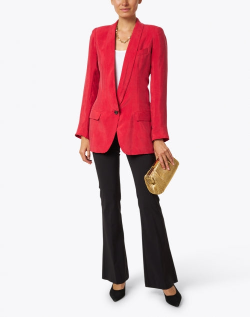 Avenue's Bellini Signature Black Stretch Pull - On Slim - Thigh Flared Pants