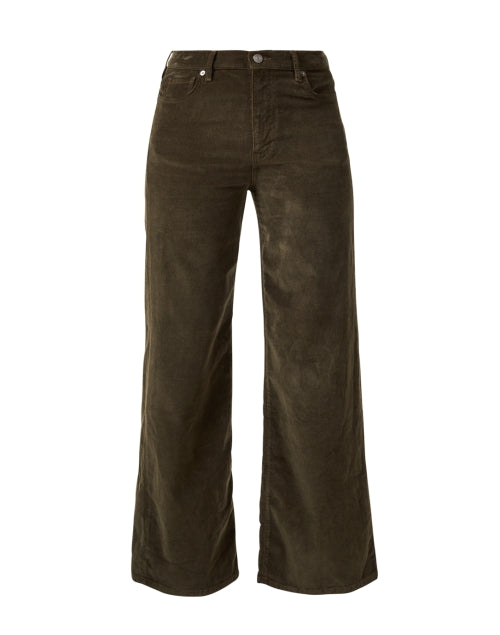 Frame's Elegant Slim-Fit Green Corduroy Trousers for Your Wardrobe Upgrade