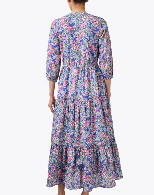 Bazaar Fashionable Multi - Patterned Cotton Maxi Dress