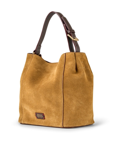 June Chestnut Brown Luxury Suede Ladies' Shoulder Tote Bag