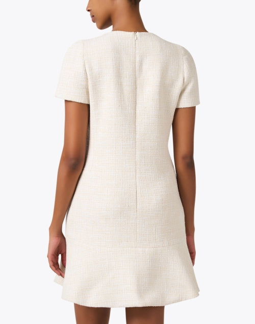 Elegant Ecru Tweed Chad Dress for Timeless Femininity