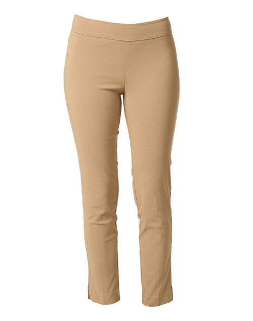 Camel Stretch Signature Pull-On Ankle-Length Straight-Leg Pants