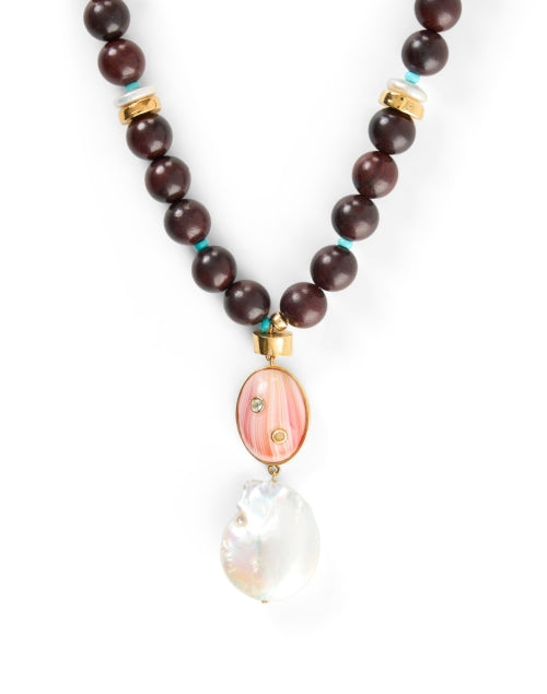Exquisite Gaia Gold - Plated Drop Necklace with Diverse Gemstones