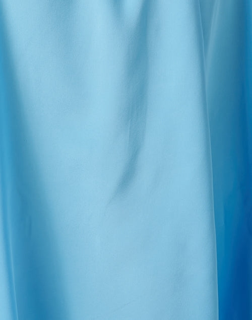 Diane Women's Blue Luxury Silk Shirt-style Dress