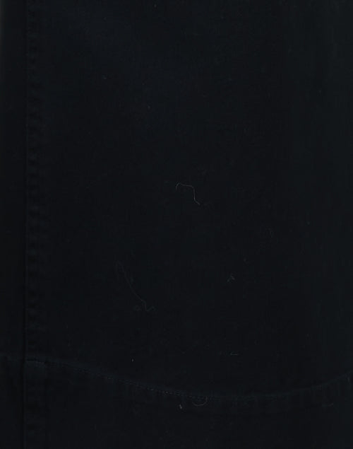 Merida Stylish Black Cotton Straight - Leg Ankle - Hemmed Pants for Versatile Wear