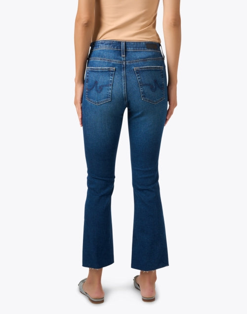 Stylish Farrah Blue Cropped Bootcut Denim Jeans