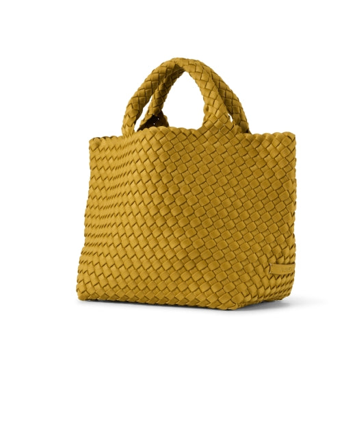 Stylish Small Chartreuse Handwoven St. Barths Handbag for City Girls