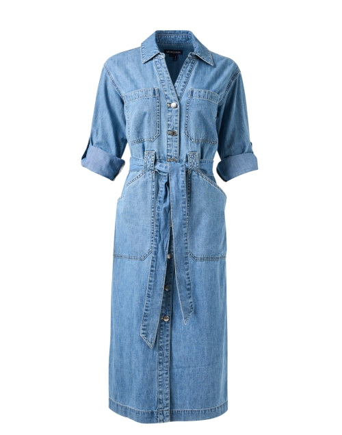 Stylish Evelyn Denim Dress with Feminine Design