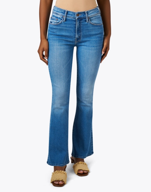 Cool Blue Stretch Flare Weekender Jeans for Everyday Style