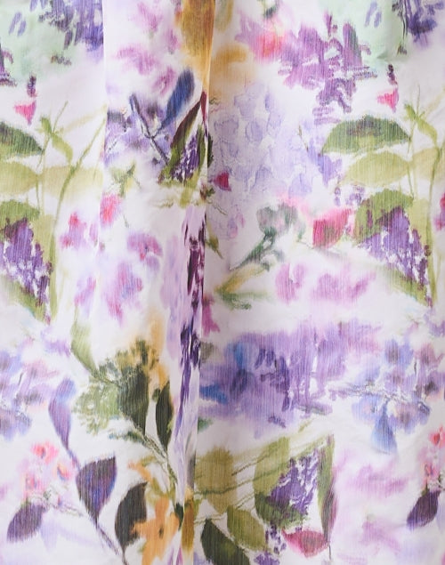 Stylish Women's Lavender Floral Printed Dress for Special Occasions