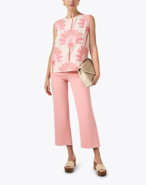 Mother's Mid Rise Relaxed Wide Leg Peach Ankle Jeans for Effortless Style