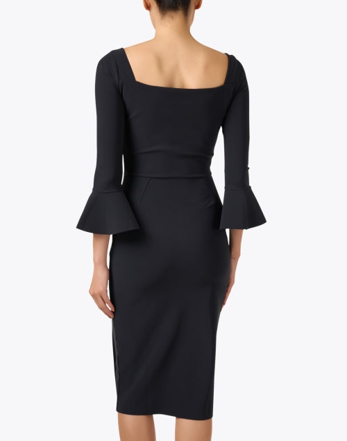 Stylish Astra Black Stretch Jersey Cocktail Dress