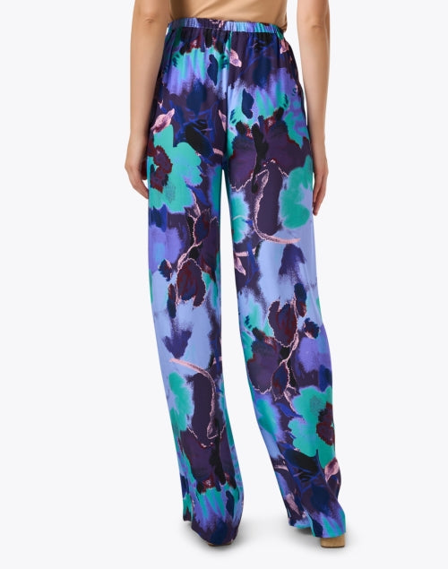 Devon Women's Multi - Patterned Silk Pull - On Straight - Leg Pants
