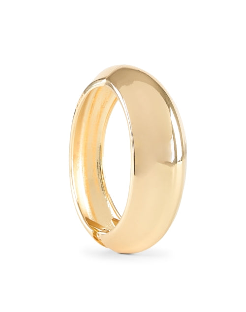 Exquisite Handmade Gold - Plated Brass Bangle Bracelet