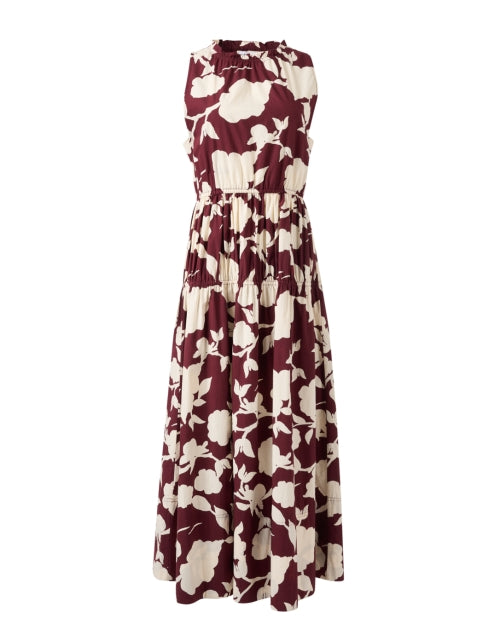 Stylish Arte Red Printed Cotton Maxi Dress