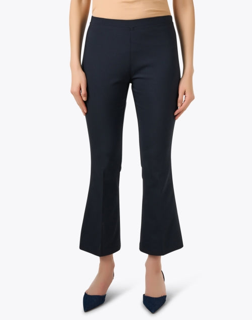 Navy Ella Ankle-length Flare-style Women's Pull-on Pants