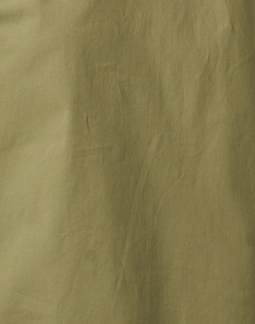 Stylish Green Cotton Poplin Women's Dress for Versatile Wear