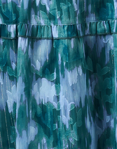 Bennett Chiffon Dress with Multi - Ikat Pattern and Stylish Details