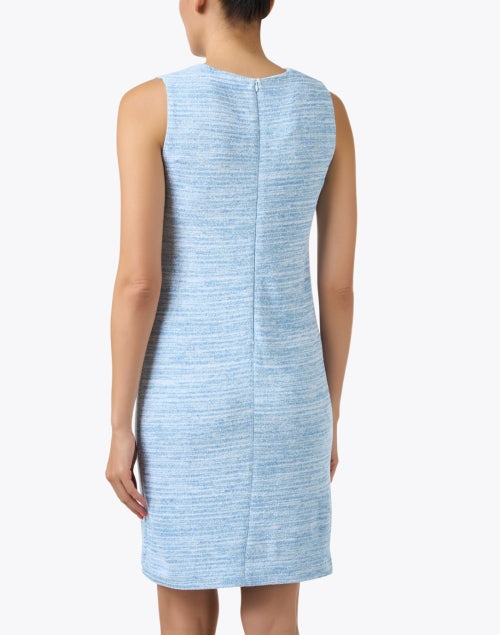 Stylish Lightweight Blue Linen-Cotton Knit Saverio Dress