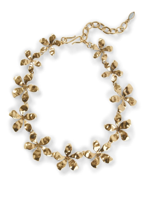 Exquisite Tangier Gold Floral Design Necklace for Elegant Wear