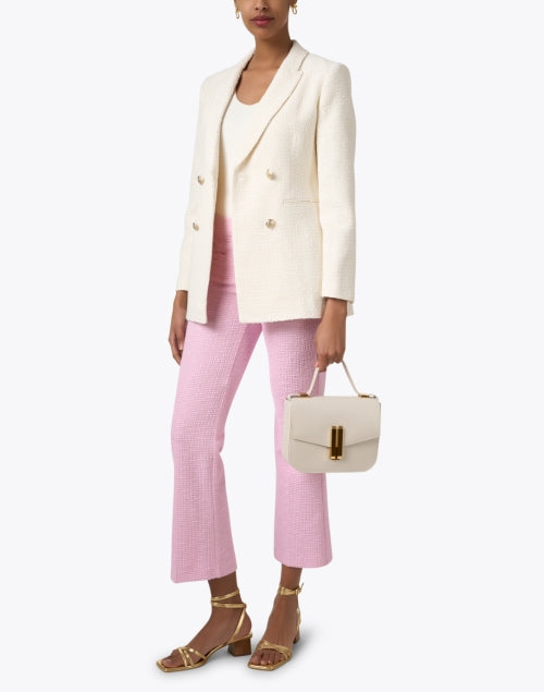 LK Bennett Women's Mariner Style Cream Tweed Double - Breasted Blazer
