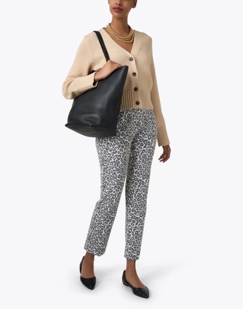 Annie Style Animal Print Elastic Waist Pull - On Straight - Leg Women's Pants