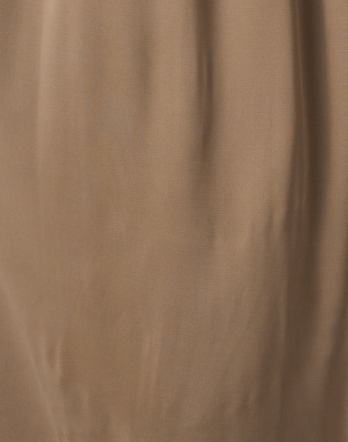 Stylish Taupe Relaxed-Fit Shirt Dress for Versatile Wear