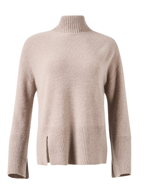 Luxurious Priamo Taupe Wool-Alpaca Blend Sweater for Everyday Wear