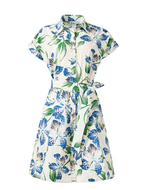 Chantal Women's Ivory Floral Patterned Mini Dress for Warm Weather