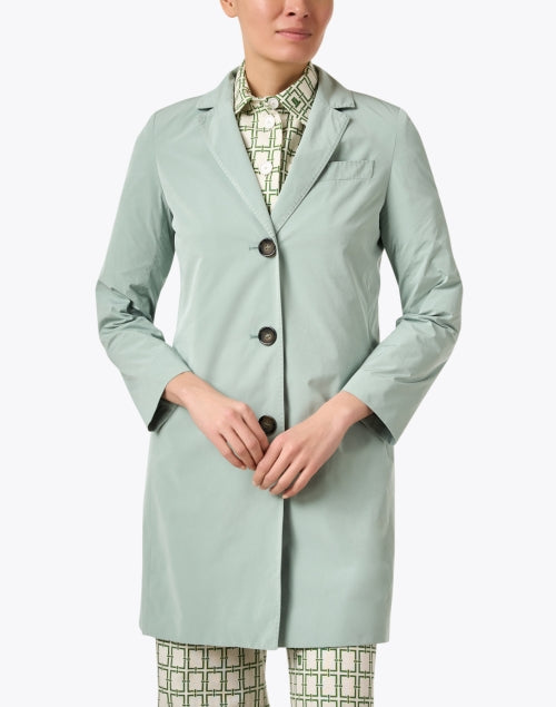 Fashionable Cinzia Rocca Icons Sage Green Tech - style Coat for Spring