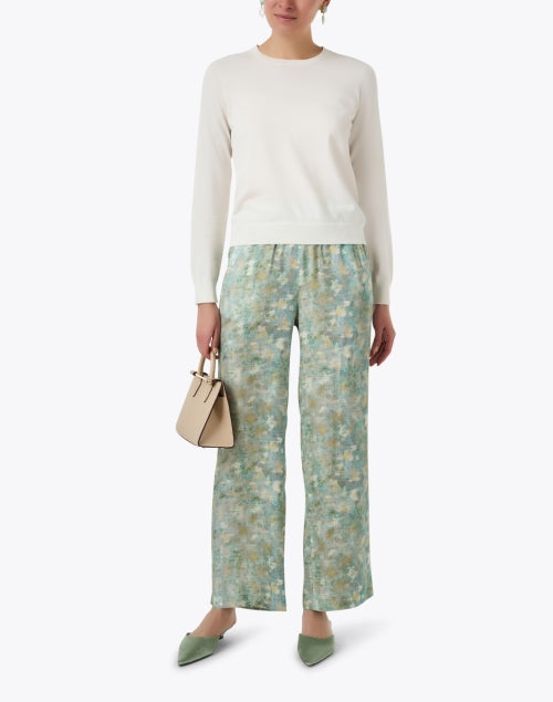 Soft Cotton Knit Cream Sweater for Everyday Wear
