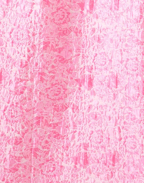 Caroline Women's Pink Jacquard One - Shoulder Party Dress
