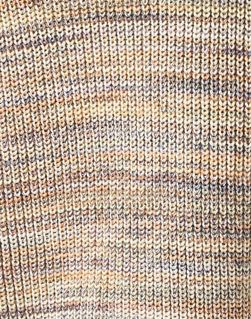 Multicolored Heathered Cotton Knit Sweater - A Timeless Wardrobe Essential