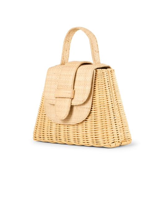 The Elegant Tan Rattan Petite Lady's Handbag for the New Season