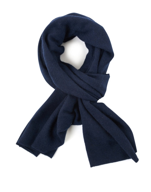 Cozy Midnight Blue Lightweight Cashmere Ruana Poncho