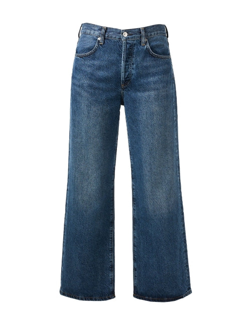 Citizens of Humanity's Premium Annina Wide - Leg High - Waist Jeans