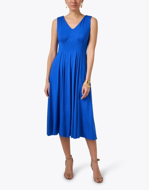 Stylish Women's Sahara Blue Jersey Evening Dress