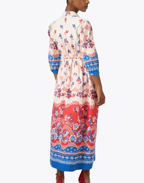 Banjanan's Feminine Marlene Cotton Shirt Dress with Artistic Prints