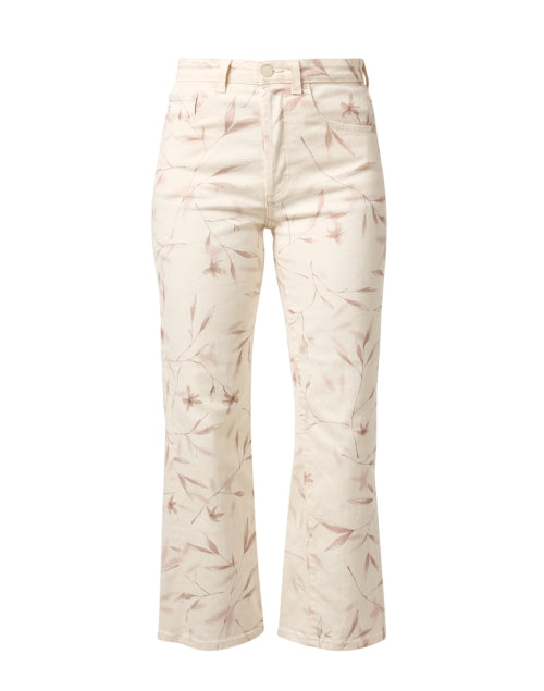 AG Kinsley Stretch Flare Denim Jeans with White Print