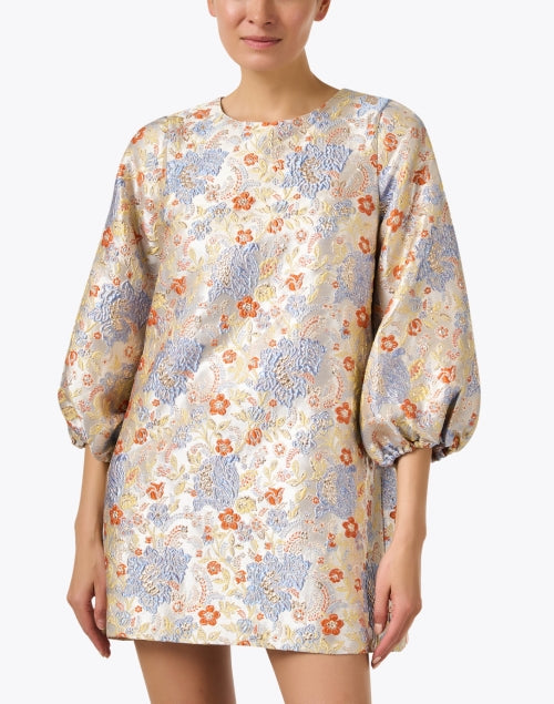 Elegant Rosanna Floral Jacquard Women's Mini Dress