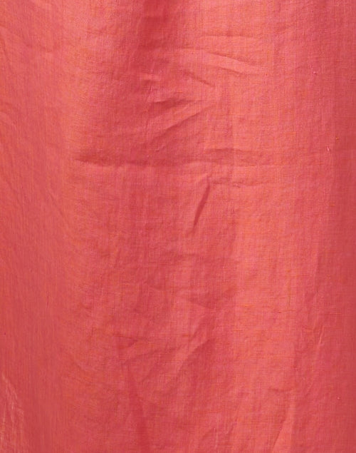 Stylish Peony Pink 100% Linen Maxi Madeline Dress