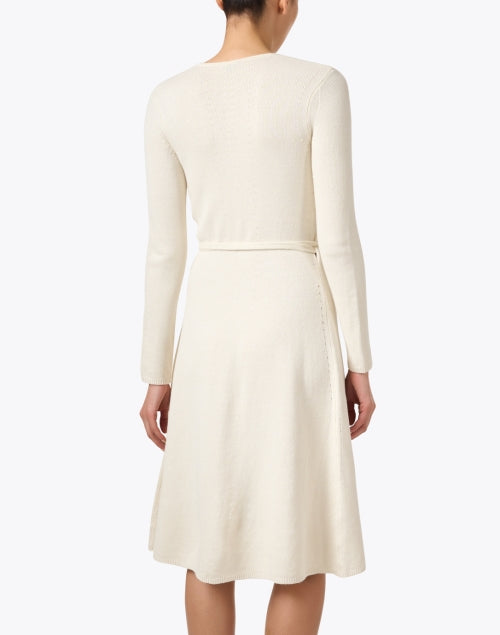 Elegant Ivory Linen-Cotton Blend Wrap Dress by Joseph