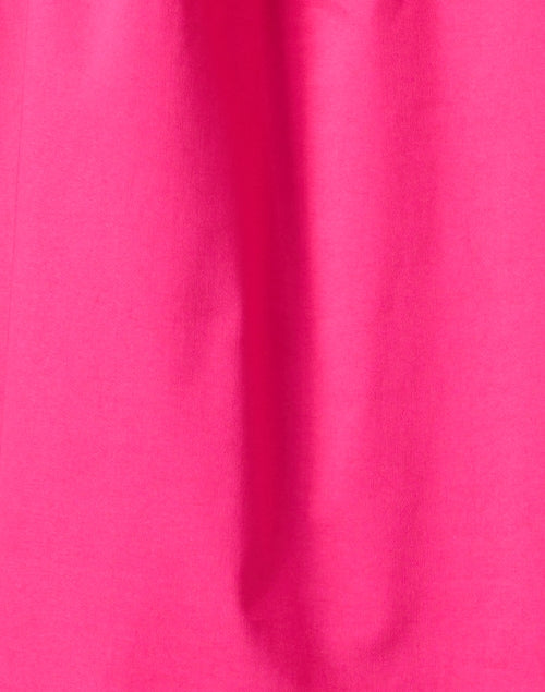 Stylish Fuchsia Sirena Button - Front Blouse with Smocked Cuffs
