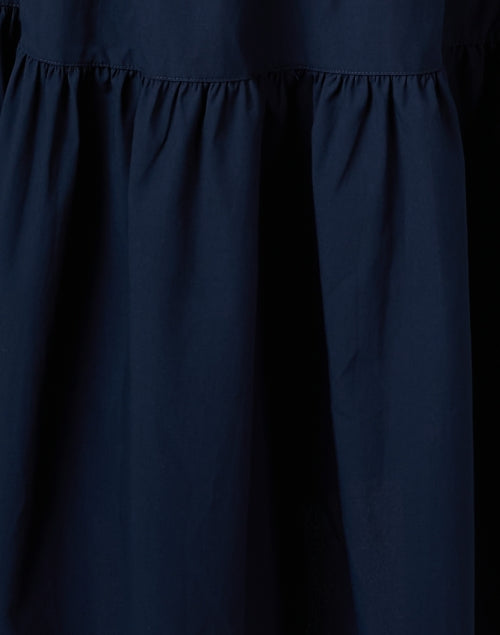Navy Blue Havana Midi Women's Dress by Brochu Walker