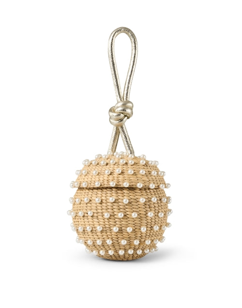 Exquisite Handwoven Disco Ball Pearl-Embellished Fashion Bag