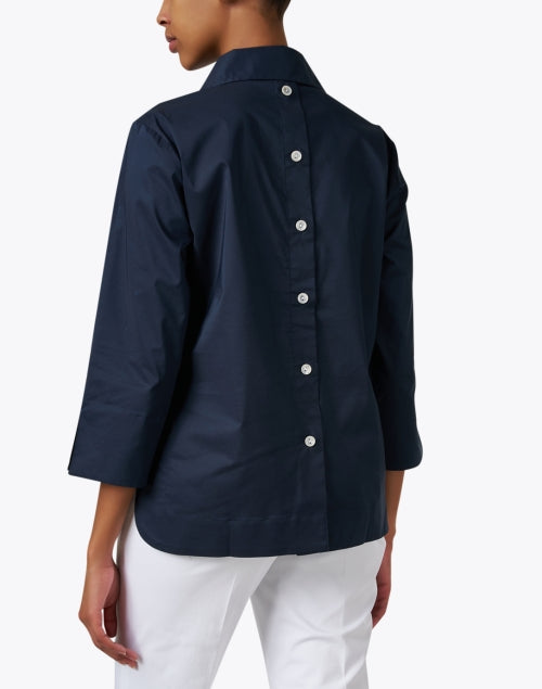 Navy Cotton Aileen Women's Fashion Top