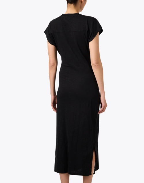 Stylish Vanina Breathable Black Cotton Dress for Effortless Warm Weather