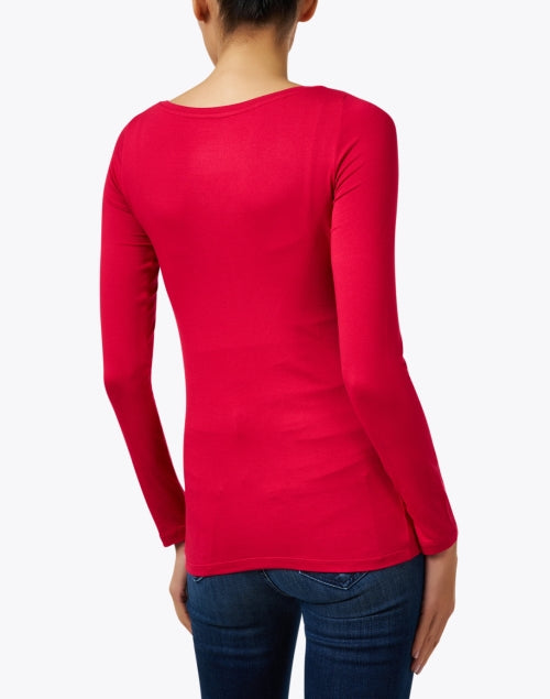 Soft-Touch Pink Boatneck Luxury Top for a Sophisticated Look